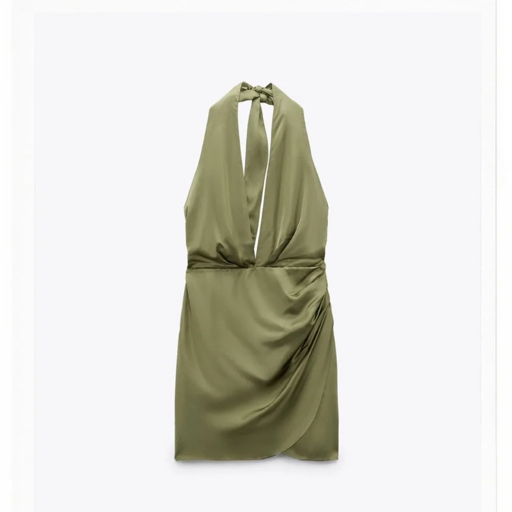 Zara Satin Effect Mini Dress - Picture 1 of 5
